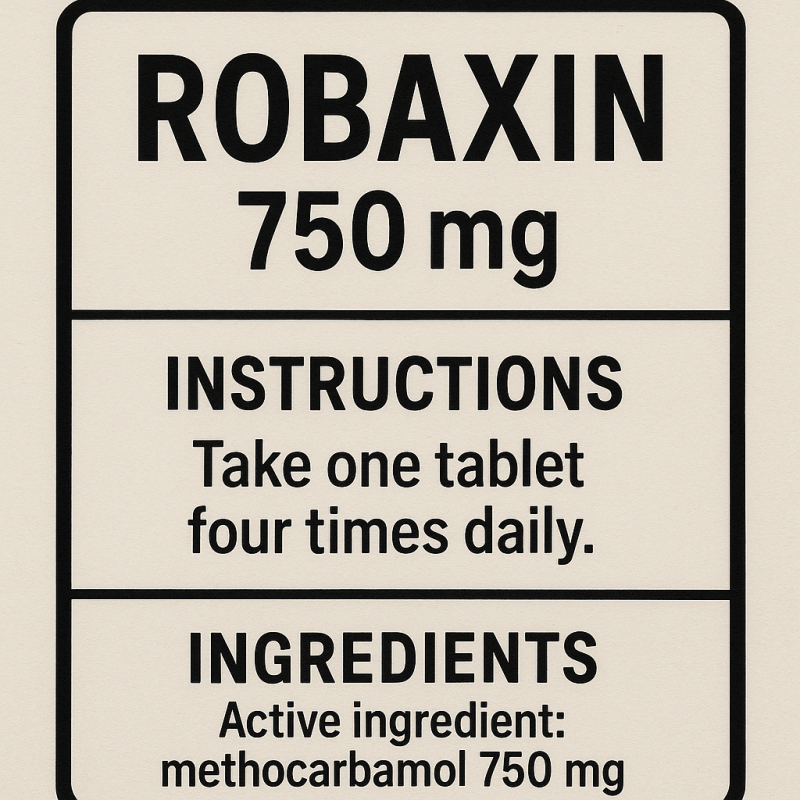 Robaxin dosage instructions
